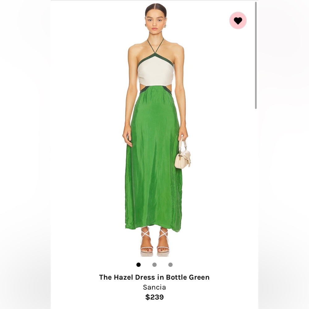 Sancia the hazel dress in bottle green size small